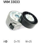 Galet d'accessoires skf vkm33033