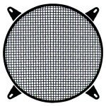 Grille phonocar ronde en acier pour woofer  250 mm ref. 03025