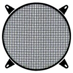 Grille phonocar ronde en acier pour woofer de  300 mm ref. 03030