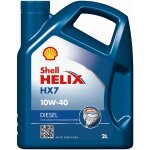 Huile moteur shell helix hx7 10w40 diesel 2 l