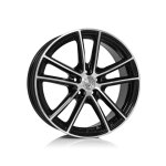 Jante alu aluett 56 17 pouces - 7. 5x17 5x114 et38 noir brillant face polie