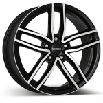 Jante alu dezent tz 16 pouces - 6. 5x16 5x112 et41 noir face polie Jante alu dezent tz 16 pouces - 6. 5x16 5x112 et41 noir face polie