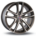 Jante alu gulf gt1 17 pouces - 7. 5x17 4x108 et15 gris mat poli