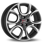 Jante alu mak torino 15 pouces - 6x15 5x98 et37. 5 gunmetal face polie