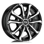 Jante alu msw msw 48 van 17 pouces - 7x17 5x120 et55 noir brillant
