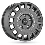 Jante alu oz rally racing van 18 pouces - 8x18 5x112 et45 graphite fonc� lettre