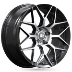 Jante alu racer cobra 17 pouces - 7. 5x17 5x114. 3 et40 noir mat poli Jante alu racer cobra 17 pouces - 7. 5x17 5x114. 3 et40 noir mat poli