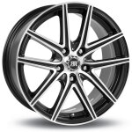 Jante alu racer hornet 14 pouces - 6x14 4x108 et35 noir mat poli