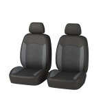 Jeu de 2 housses universelles sièges avant voiture norauto ganimede noir et gris avec Jeu de 2 housses universelles sièges avant voiture norauto ganimede noir et gris avec