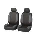 Jeu de 2 housses universelles sièges avant voiture norauto hathor noir, gris et rouge Jeu de 2 housses universelles sièges avant voiture norauto hathor noir, gris et rouge