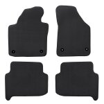 Jeu complet de tapis sur mesure gris anthracite en moquette couture