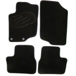 Jeu complet de tapis sur mesure noir en moquette norauto