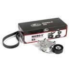 Jeu de courroies trapzodales  nervures gates k016pk1198