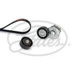 Jeu de courroies trap�zo�dales � nervures gates k046pk1718