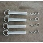 Kit 4 goupilles + 4 tiges pour grue d'atelier 1 tonne 742924