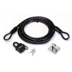 Kit de scurit cble + cadenas + point d'ancrage masterlock 8271eurdat