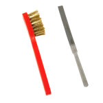 Lime et brosse en laiton norauto pour bougie d'allumage