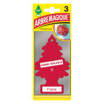 Lot de 3 dsodorisants voiture arbre magique fraise