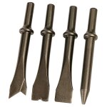 Lot de 4 burins michelin pour marteau burineur