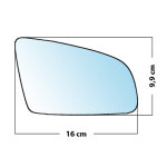 Miroir de rechange bomb� c�t� passager audi a4 01>07 / a3 03>08 / a6 04>08