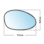 Miroir de rechange bomb ct passager bmw s. 1 / s. 3 / z4 05>09