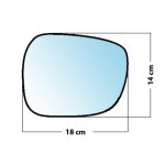 Miroir de rechange bomb� c�t� passager bmw x1 2009 2012 / bmw x3 2010