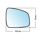 Miroir de rechange bomb� c�t� passager dacia logan mcv sw 2009 / sandero ii2008 2012