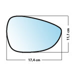 Miroir de rechange bomb� c�t� passager ford fiesta 2008 2017