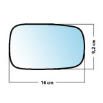 Miroir de rechange bomb� c�t� passager renault clio iii 05>12
