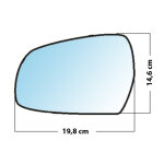 Miroir de rechange grand angle c�t� conducteur audi a3 sportback 2008 2012