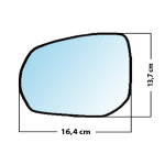 Miroir de rechange grand angle c�t� conducteur citroen c3 picasso 2008 2017 / c4