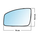 Miroir de rechange grand angle c�t� conducteur renault espace 2002