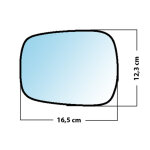 Miroir de rechange grand angle c�t� conducteur renault kangoo mk1 02>07 / scenic 4x4