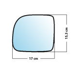 Miroir de rechange grand angle c�t� conducteur renault kangoo mk1 / express