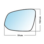 Miroir de rechange grand angle c�t� conducteur toyota rav4 2010