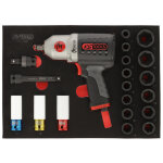 Module de douilles et clé À chocs pneumatique 1 / 2 ks tools 20 pièces Module de douilles et clé À chocs pneumatique 1 / 2 ks tools 20 pièces