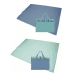 Natte de plage en polypropylne taille xl bleu atlantic ou bleu opale