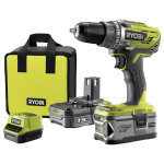 Perceuse - visseuse ryobi + 2 batteries starter pack r18dd3 Perceuse - visseuse ryobi + 2 batteries starter pack r18dd3