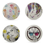 Planche de 4 flashs r�flechissants myflash girl