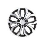 4 enjoliveurs gris / noir mat norauto coq 13 pouces