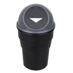 Poubelle de voiture noire norauto avec couvercle