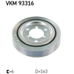 Poulie damper skf vkm93316