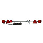 Rampe de signalisation tlescopique 1. 4  2. 1 m avec feu de brouillard spotlight