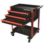 Servante 3 tiroirs autobest avec 117 outils inclus