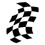 Sticker damier noir 145 * 180mm Sticker damier noir 145 * 180mm