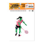 Sticker joueuse badminton