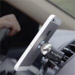 Support smartphone sur grille de ventilation nite ize steelie