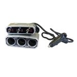 Triple prise allume - cigare 5a + c�bles 2m + 3 interrupteurs led - 12 / 24v htc 511752