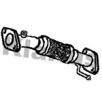 Tuyau avant pour catalyseur klarius 302113