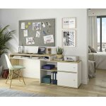 Ma chambre d'enfant bureau ado bomy blanc et bois